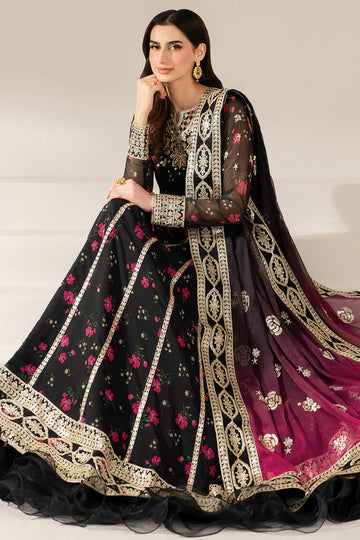Farasha - 3pc Unstitched Suit - Fuchsia Night